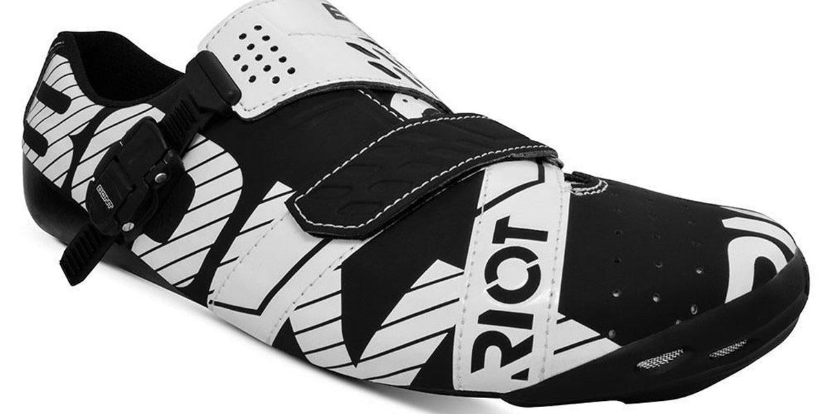 Riot Buckle Black/White | Bont Cycling Shoes — Reins.cc